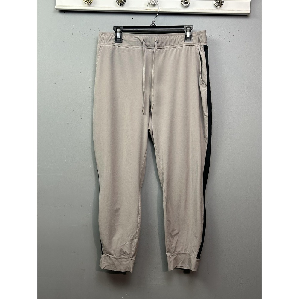 Eddie Bauer Pants Womens Large Gray Black Jogger Stretch Drawstring Pockets - Picture 1 of 9